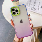 Case Bicolors - iPhone XS Max / Azul, Roxo e Verde