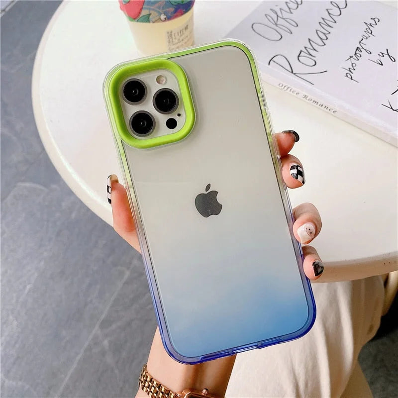 Case Bicolors - iPhone XS Max / Verde e Azul