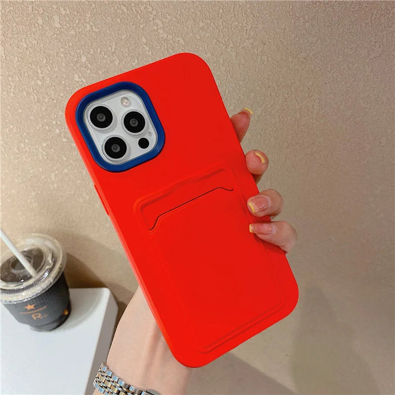 Case Card Colors - iPhone 13 e 14 / Vermelho