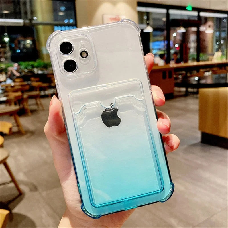 Case Card Degrade - iPhone 11 / Azul