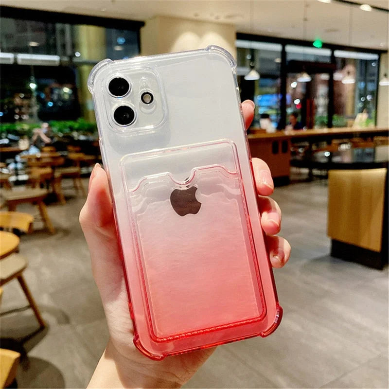 Case Card Degrade - iPhone 11 / Vermelho