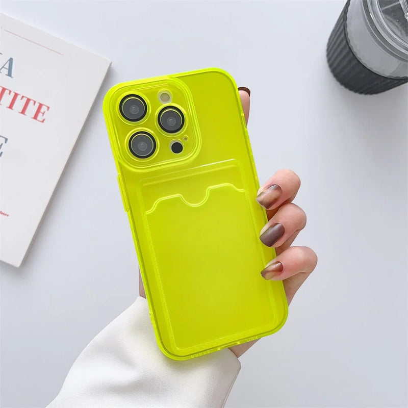 Case Card Summer - Amarelo Neon / iPhone 14