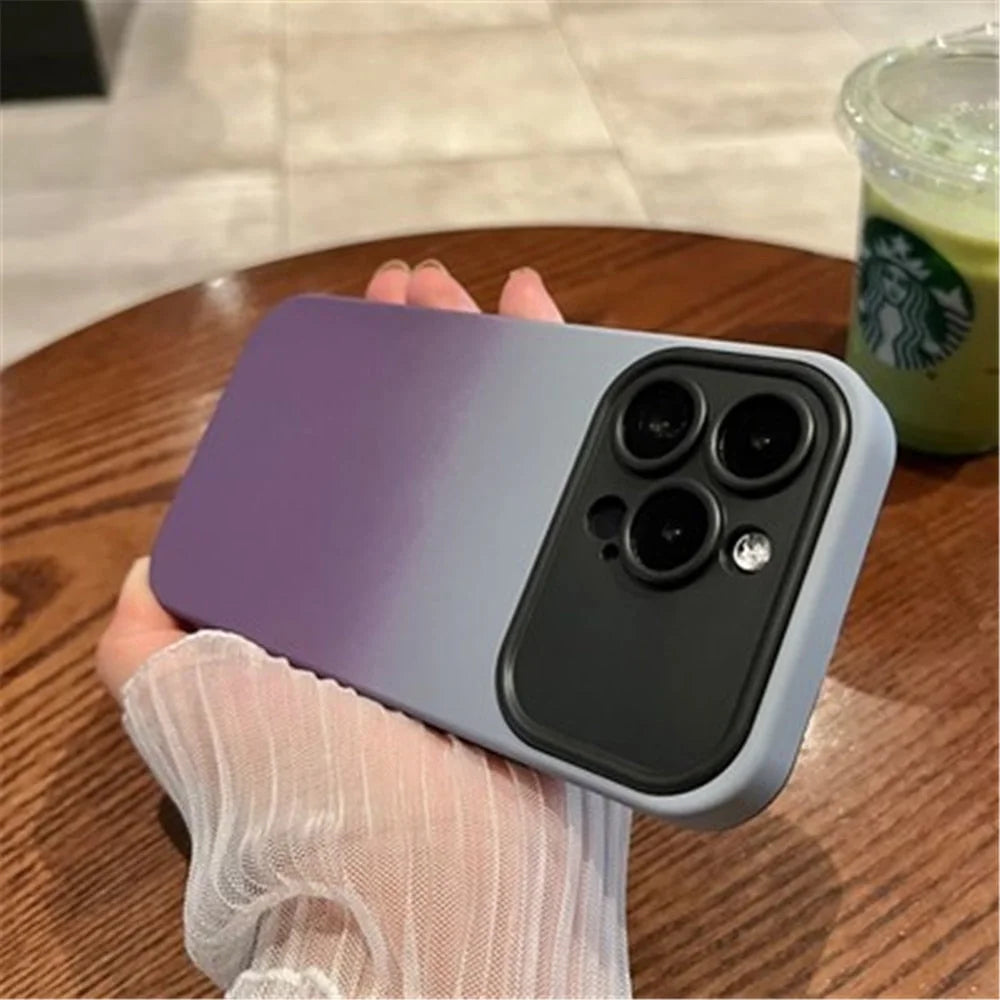 Case Double Gradient - Cinza e Roxo / iPhone 14