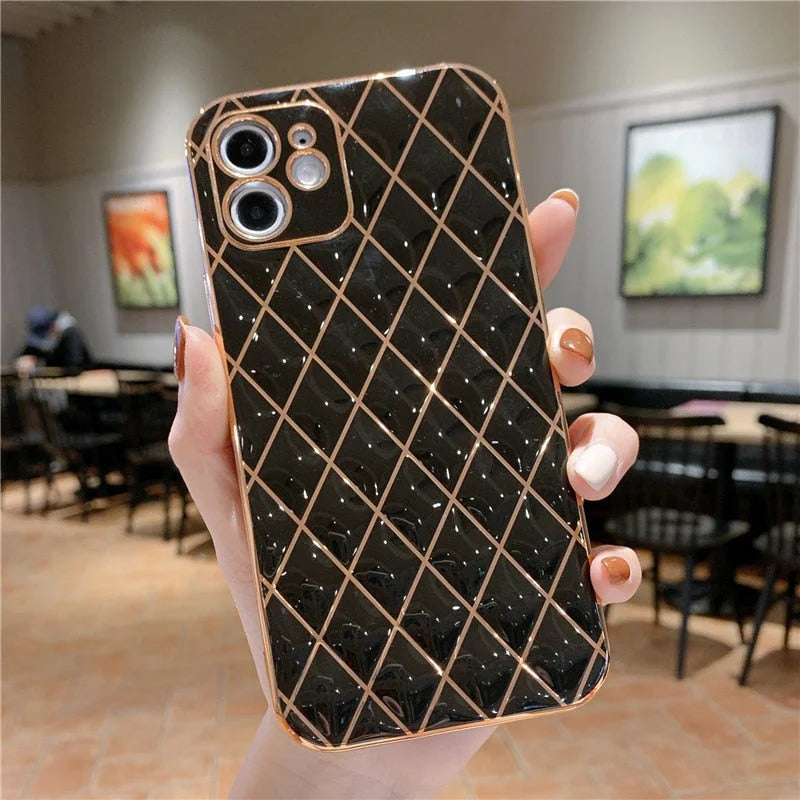 Case Golden Diamond - iPhone 7 e 8 / Preto