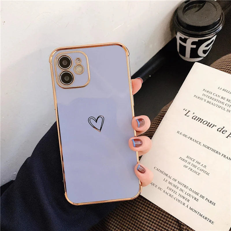 Case Heart - iPhone 7 e 8 / Cinza