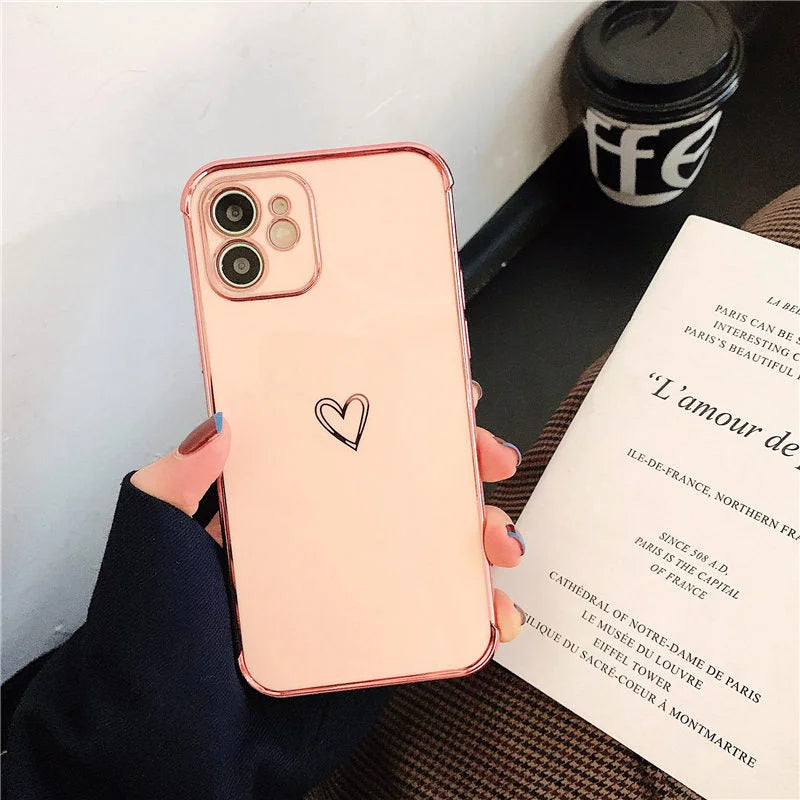 Case Heart - iPhone 7 e 8 / Rosa