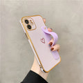 Case Heart Strap - iPhone 7, 8 e SE 2020 / Lilás