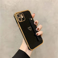 Case Heart Strap - iPhone 7, 8 e SE 2020 / Preto