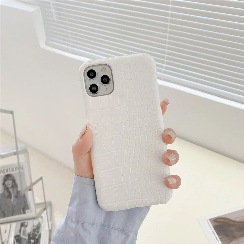 Case Leather Colors - iPhone X e XS / Branco