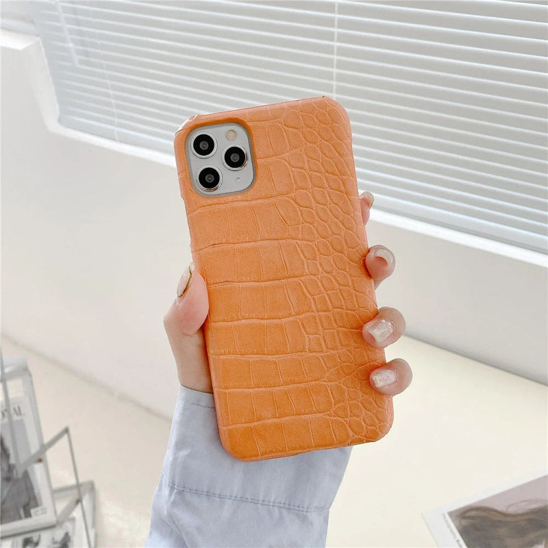 Case Leather Colors - iPhone X e XS / Papaya