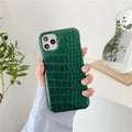 Case Leather Colors - iPhone X e XS / Verde Escuro