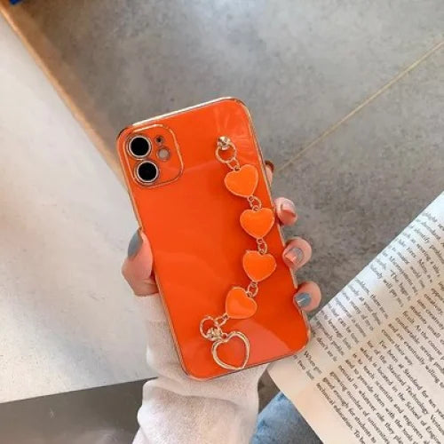 Case Love Chain - iPhone 7 e 8 / Laranja