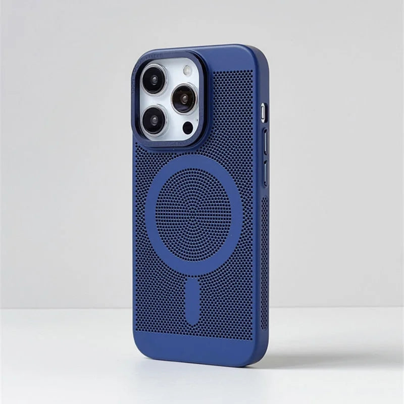 Case Mag Breathe - iPhone 14 / Azul Marinho