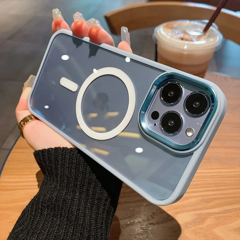 Case Mag Glass - Azul Sierra / iPhone 14