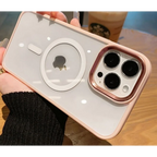 Case Mag Glass - Rosa / iPhone 14