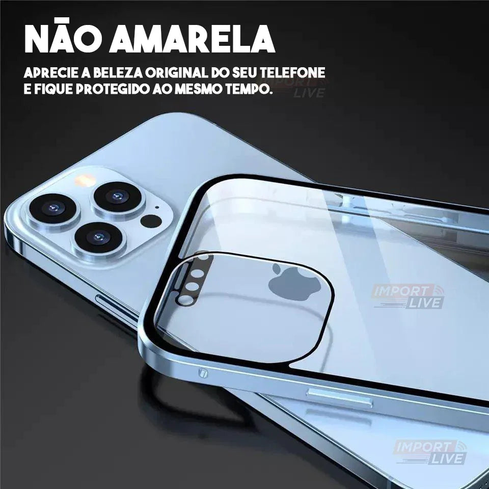 Case Magnética Blindada Premium com Dupla Proteção 360º
