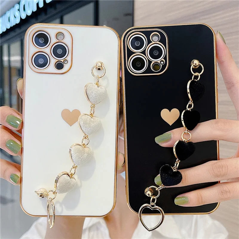 Case Matte Love Chain