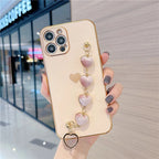 Case Matte Love Chain - iPhone 12 Mini / Bege