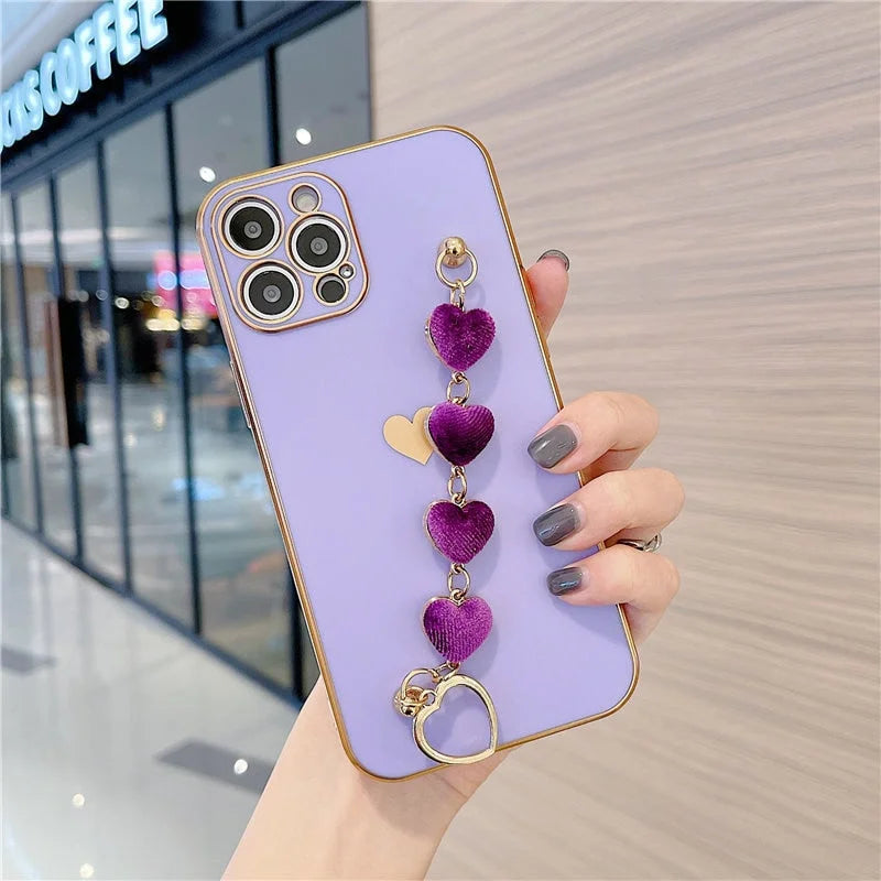 Case Matte Love Chain - iPhone 12 Mini / Roxo