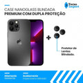 Case NanoGlass Blindada Premium com Dupla Proteção 360º