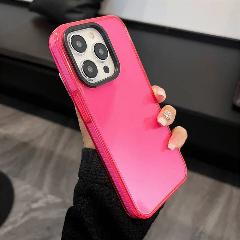 Case Neon Colors - Rosa / iPhone 14