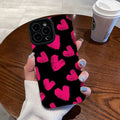 Case Pink Love - Preto com coraçao rosa / iPhone 14