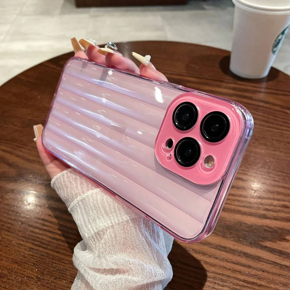 Case Pro Stripe - Rosa / iPhone 14