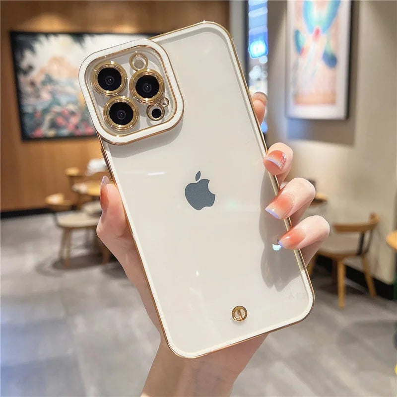 Case Real Gold - iPhone 7, 8 e SE 2020 / Branco