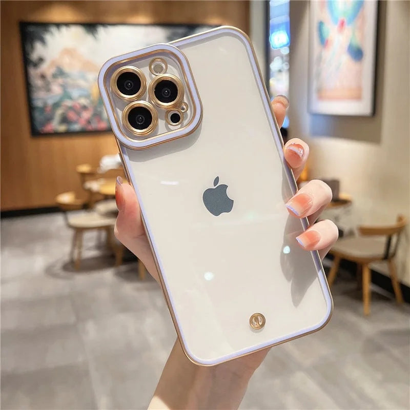 Case Real Gold - iPhone 7, 8 e SE 2020 / Lilás