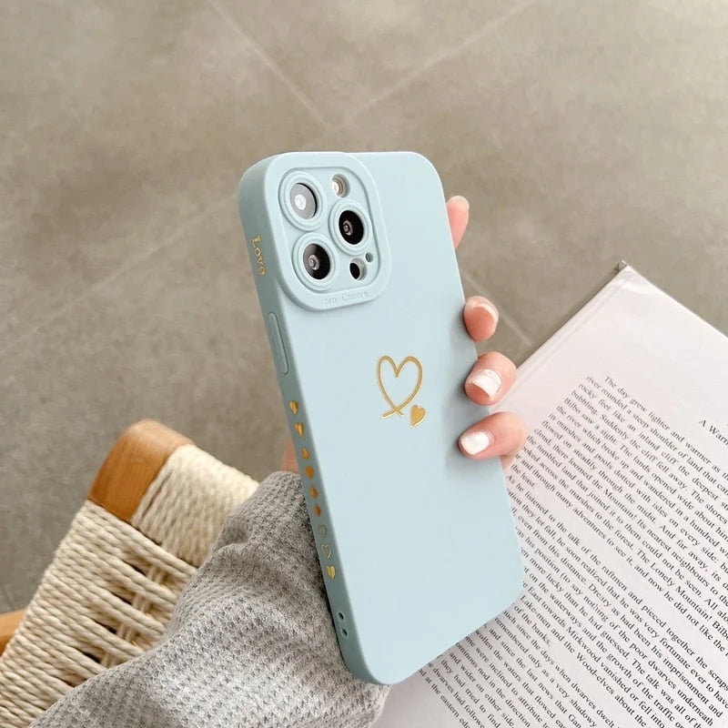 Case Soft Love - Azul Claro / iPhone 14