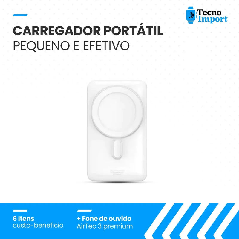 Combo Tecno Caixa de Acessórios 6 em 1 + Fone de Ouvido Bluetooth AirTec 3 Tecno Import