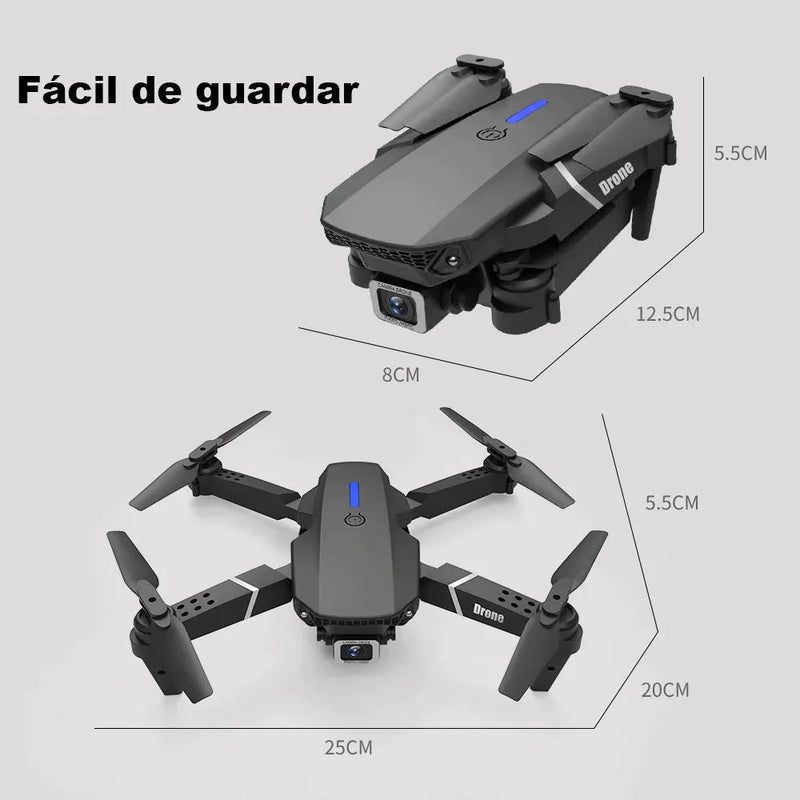 Drone HDPRO 2 com Câmera HD 4k 1080p WIFI e suporte