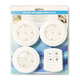 Kit com 3 Luminárias Led Sem Fio com Controle Remoto