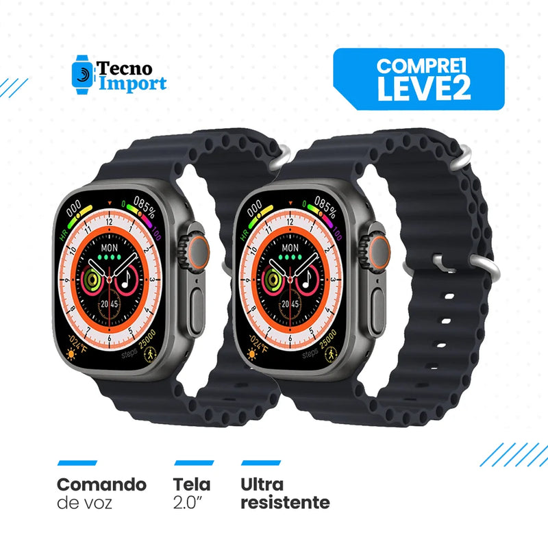 Lançamento Iwo 16 Ultra Series 8 - Compre 1 Leve 2 Preto