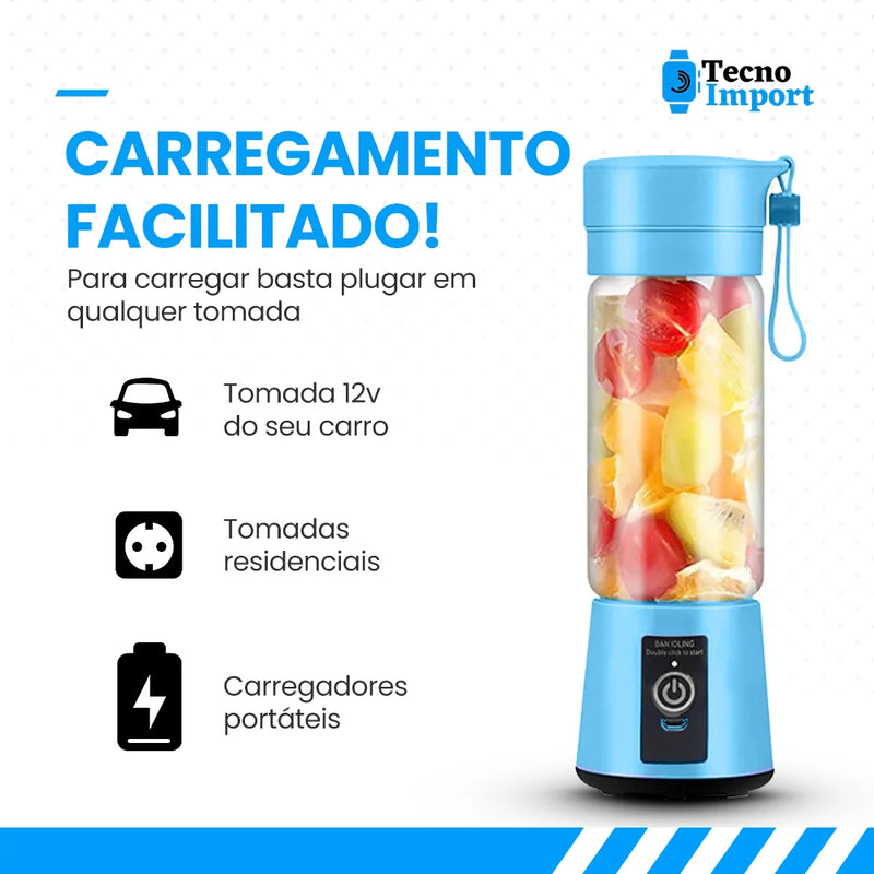 Liquidificador Portátil 6 Lâminas Tecno ®