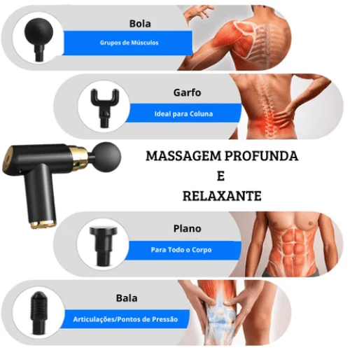 Massageador Elétrico Muscular Profissional + BRINDE